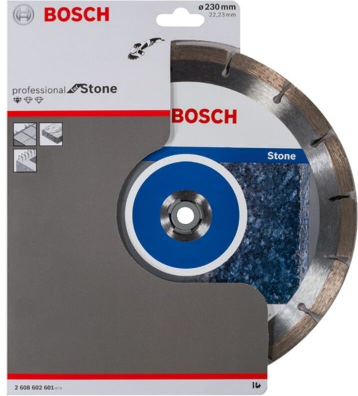 Bosch Diamanttrennscheibe Standard for Stone, 230 x 22,23 x 2,3 x 10 mm, 1er-Pack