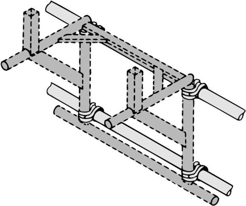 Gerüstbefestigung für Trägergestell - Müba