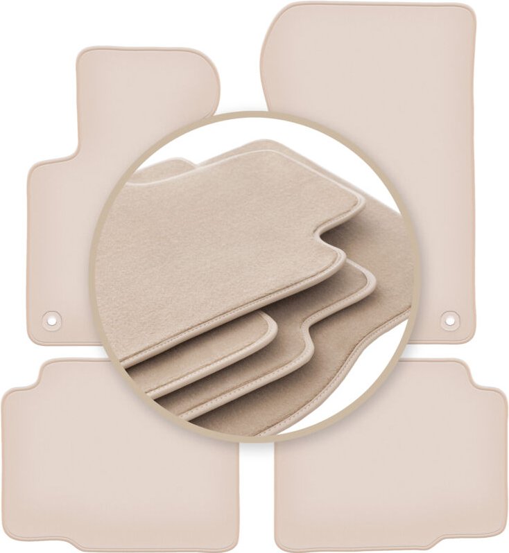 PREMIUM beige Matten für: BMW 3 E36 Kompakt, Coupé, Limousine, Kombi, Touring 1991-2000