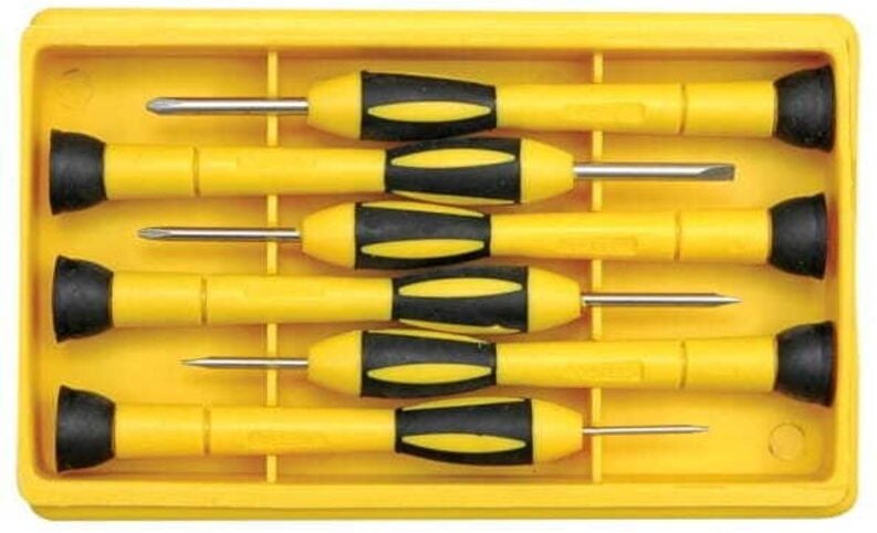 Präzisions-Cr-V-Schraubendreher, 6er-Set, 64553 vorel