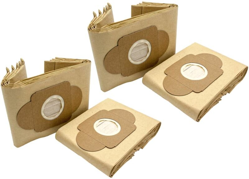 20x Staubsaugerbeutel kompatibel mit Ghibli Champion Staubsauger - Papier, 21,5cm x 16cm, Sandfarben - Vhbw