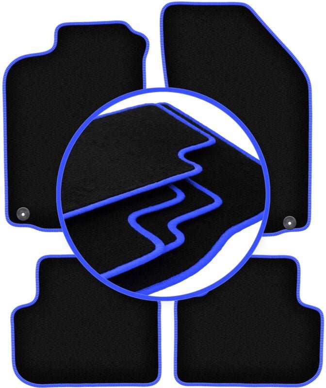 CARLUX-BLUE Autofußmatten für: Alfa Romeo 147 Fließheck (2000-2010)