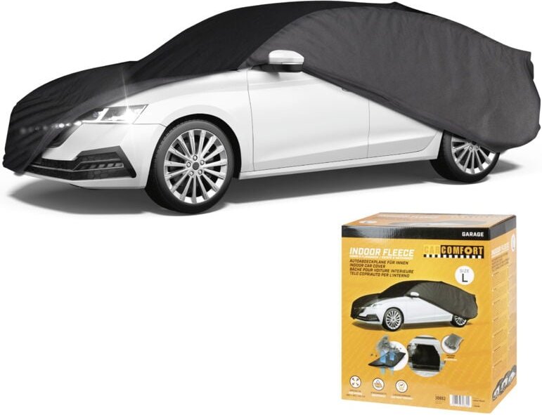 Carcomfort - Autoplane Indoor Eco, PKW-Abdeckplane Kombi Größe l grau/schwarz
