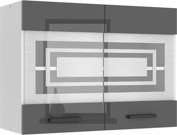 Hängeschrank Küche, Küchenschränke sgw. Breite 80 cm. Oberschrank mit 2 Türen, Küchenhängeschränke, Wandschrank Hängend,...