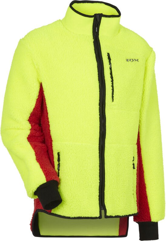 KOX Faserpelzjacke Gelb/Rot Größe 62/64