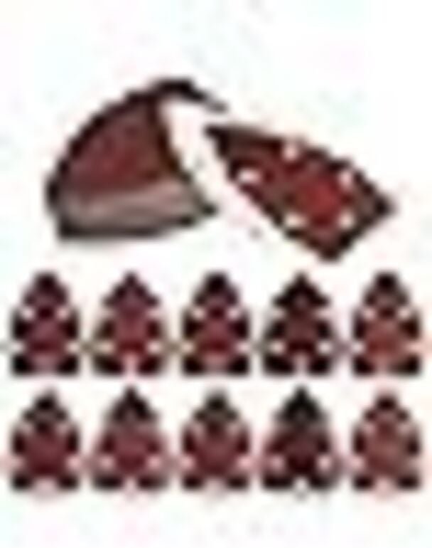 60 Stück Schleifdreiecke, Schleifpapier Mausschleifpapier, 5 Löcher Schleifblätter, Schleifpapier für Multischleifer Dre...