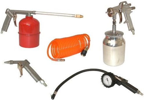 Luftpistole + Blasrohr + Aufblasgerät - 325000 - Lacme
