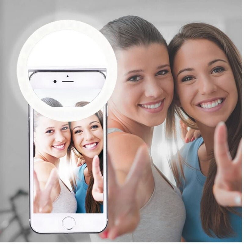 Trade Shop Traesio - Trade Shop - ringlicht 36 led für selfie tiktok usb aufladbare zellenbeleuchtung -