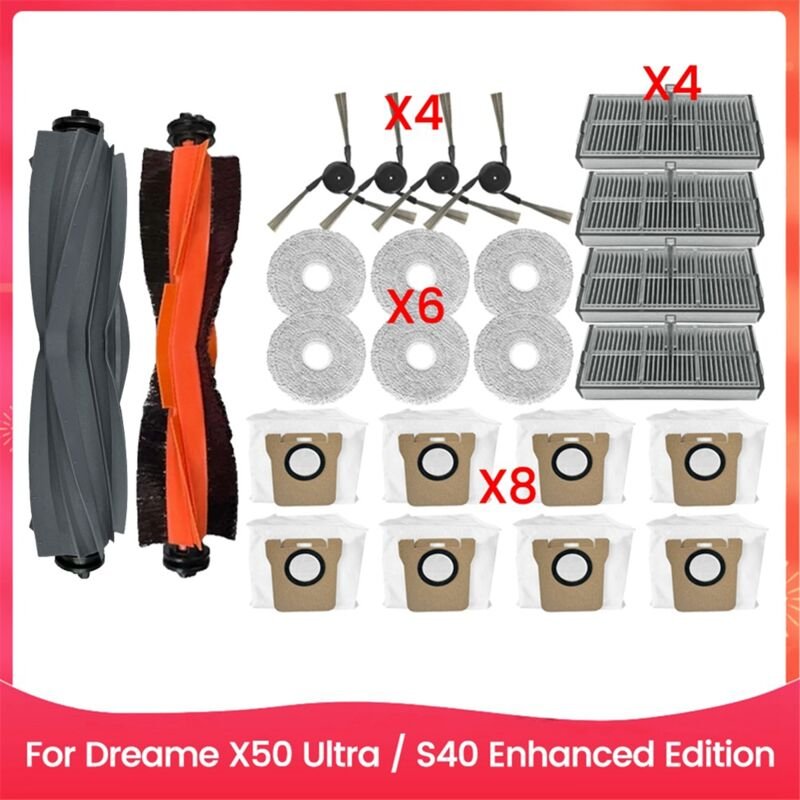 Thumbnail - 24-teiliges Bürstenfilter-Staubbeutel-Mopptuch-Set für Omni M40