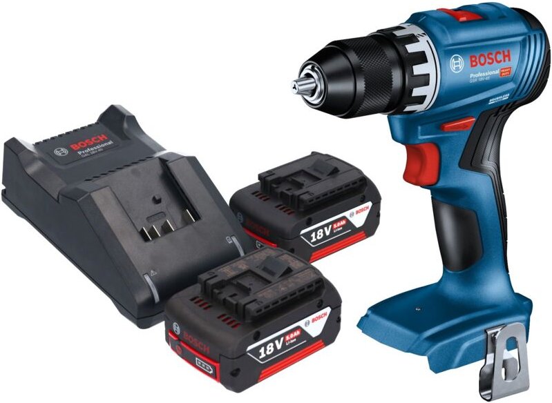 Bosch gsr 18V-45 Professional Akku Bohrschrauber 18 v 45 Nm Brushless + 2x Akku 5,0 Ah + Ladegerät