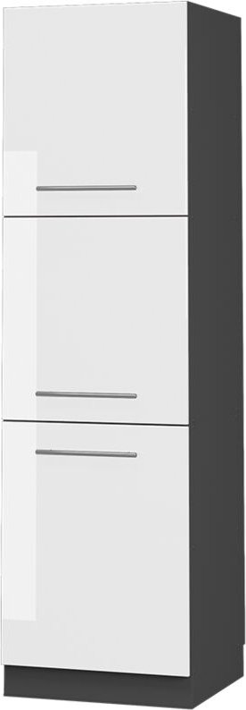 Thumbnail - Vicco - Herdumbauschrank Fame-Line, Weiß Hochglanz, 60 cm