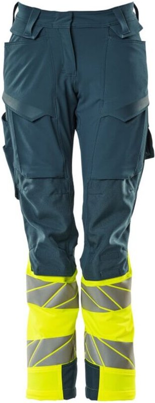 Thumbnail - Hose mit Knietaschen 19178-511-4417 Gr. 82C56 dunkelpetroleum/hi-vis gelb - Mascot