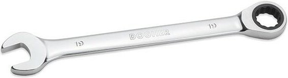 Ring-Maulschlüssel mit flacher Ratsche ohne Rücklauf, 30 mm Dogher 4557-30