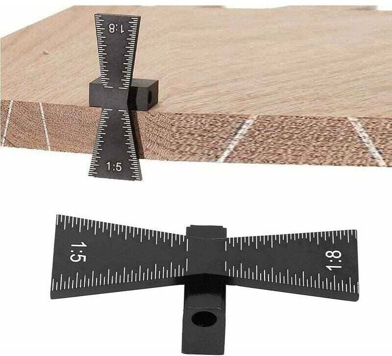 1:5:8 Schwalbenschwanzlehre aus Aluminiumlegierung, Schwalbenschwanzhammerlehre, Schwalbenschwanzmarkierungsführung, Sch...