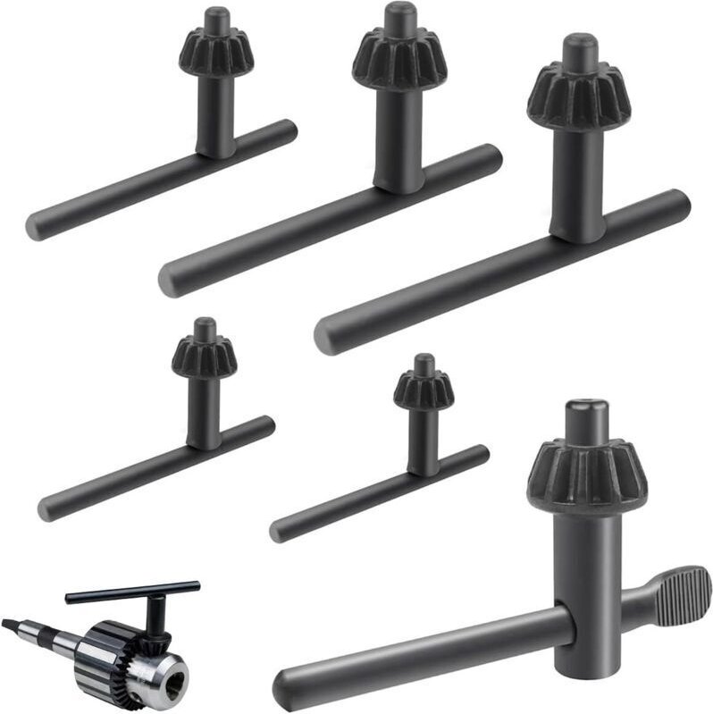 Bohrfutterschlüssel, 4/6/10/13/16/20 mm, Universal-Bohrfutterschlüssel für Bohrfutter (6 Stück)