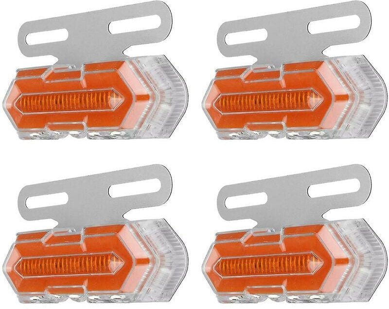 Woosien - 4 Stück 24 v LED-Auto-Seitenblinker, geeignet für Anhänger, LKWs