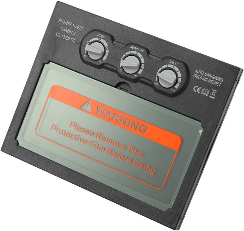 Schweißhelmlinse, Lithiumbatterie Solar Automatisch Verdunkelnde Schweißmaske Linsengruppenlinse