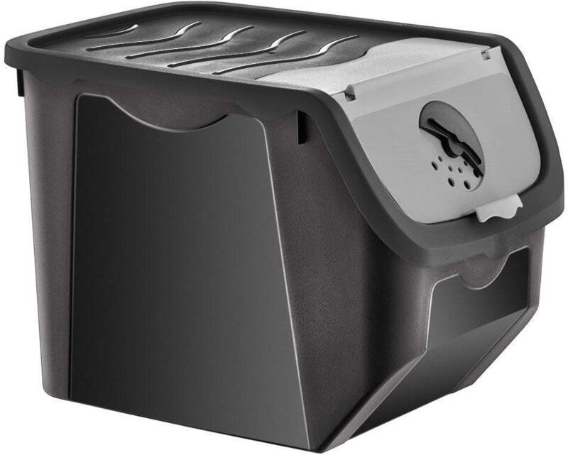 Practical container with lid and adjustable ventilation