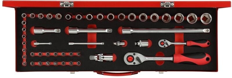 Steckschlüssel-Satz 1/4+1/2 49-tlg. - Gedore