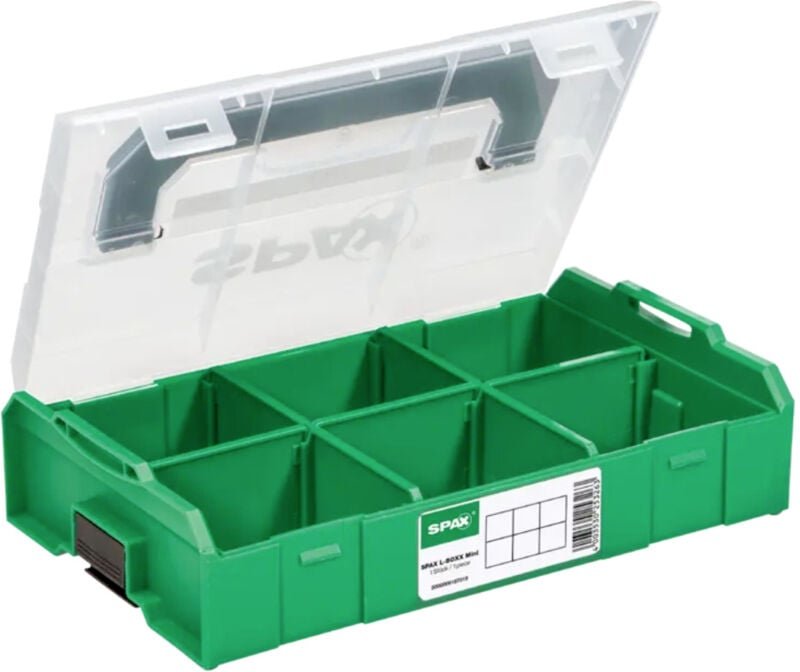 Spax - Sortimentskoffer (l x b x h) 275 x 155 x 65 mm Anzahl Fächer: 6 Inhalt 1 St.