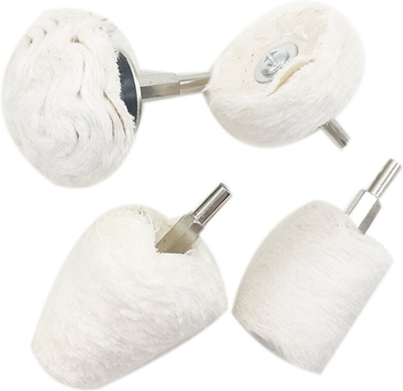 Polierscheibe für Bohrmaschine, 4-teiliges Polierscheiben-Set für Bohrmaschinen, Polierscheiben-Pads