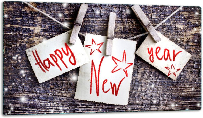 Glasschild Schneidebrett 52x30 Feertage