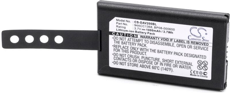 vhbw Akku Ersatz für Wasp 63380892051 für Barcodescanner POS (1000mAh, 3,7V, Li-Ion)