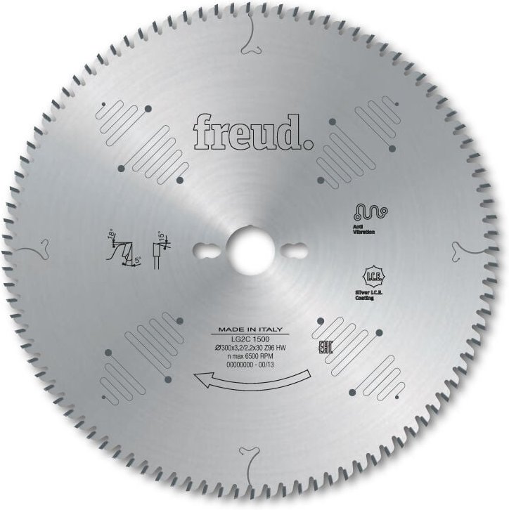 Freud - Sägeblatt für Holz-/Kompositplatten Ø300 3,2/2,2 AL30 Z96 ba - F03FS07571 -LG2C 1500