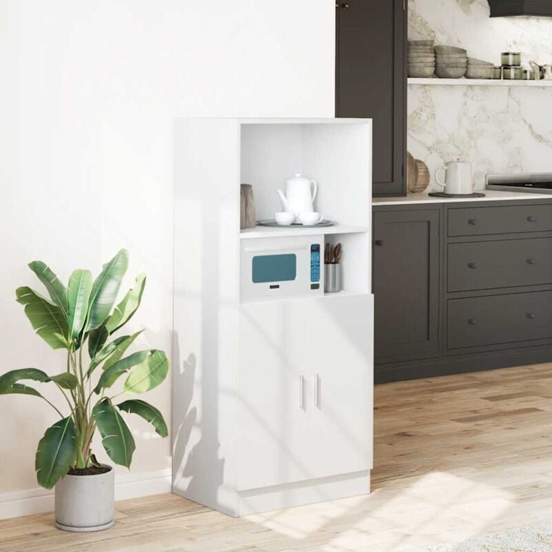 Küchenschrank Weiß 57x41,5x131,5 cm Holzwerkstoff - Vidaxl