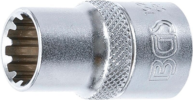 Bgs Technic - Steckschlüssel-Einsatz Gear Lock Antrieb Innenvierkant 12,5 mm (1/2') sw 13 mm