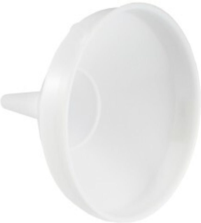 13 cm 1/4 Liter weißer Kunststofftrichter 4737