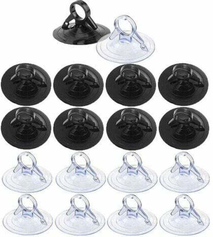 XVX - 45 mm Saugnapf, 60 transparente Saugnäpfe, Auto-Saugnapf ohne Haken, kleiner transparenter Saugnapf für Auto-Sonne...