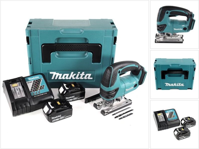 Makita - djv 180 rtj Akku Stichsäge 18V + 2x Akku 5,0Ah + Ladegerät + Makpac