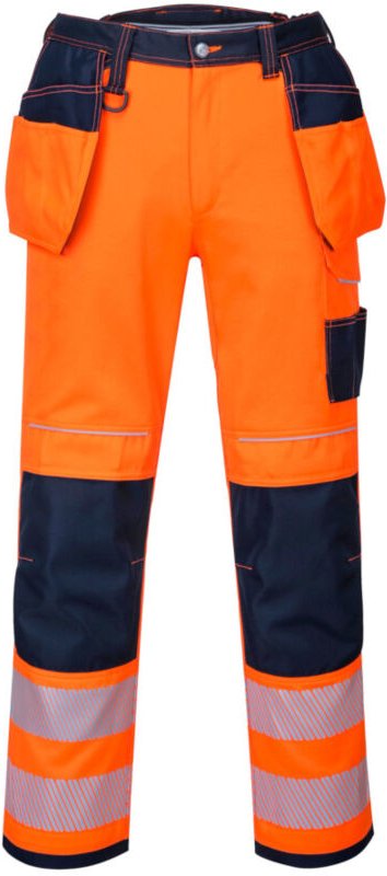 Portwest Innovative Warnschutzhose mit Knieschoner, UPF 50+ PW3 orange 60