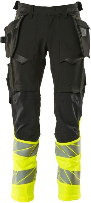 Hose mit Hängetaschen 19131-711-0917 Gr. 76C58 schwarz/hi-vis gelb - Mascot