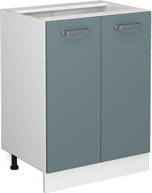 Vicco - Unterschrank R-Line, Blau-Grau, 60 cm mit Türen, ohne Arbeitsplatte
