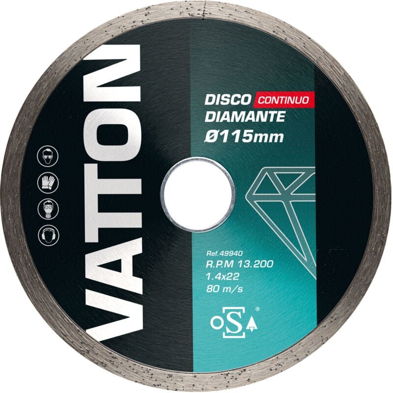 Alfa Dyser - Durchgehende Diamantscheibe 115 mm