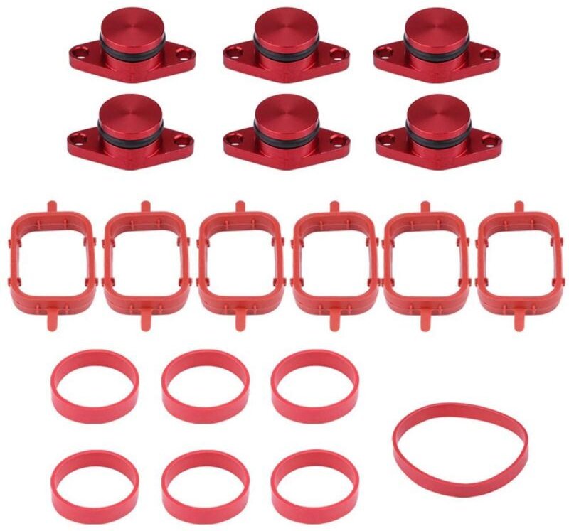 Ansaugkrümmerdichtungssatz für Pkw-Motoren, Reparatursatz für Drallklappengummi mit Krümmerdichtungen für E46 320d 2001-...