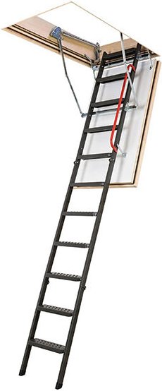 Bodentreppe 3,05m mit Brandschutz 120 min - Deckenöffnung 70x130c - LMF70130-305