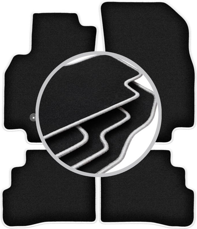 CARLUX-SILVER Autofußmatten für: Opel Karl Fließheck (2015-)