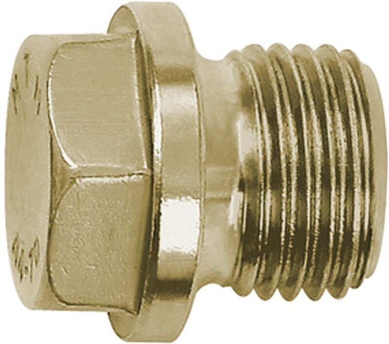 Riegler - Verschlussschraube, Außensechskant, Bund, g 1, sw 27, es 1.4571