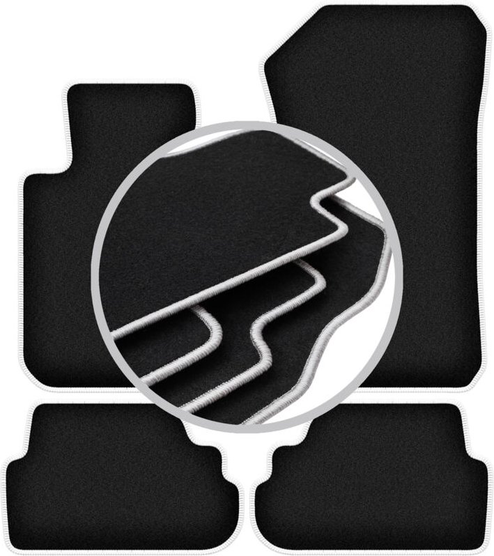 CARLUX-SILVER Autofußmatten für: BMW 1 E81 Fließheck (2007-2012)
