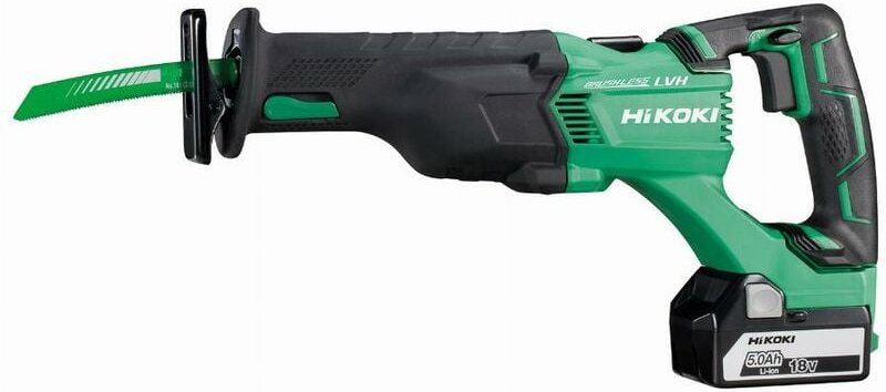 Hikoki - 120mm Säbelsäge 18V 5Ah Li-Ion Brushless lvh im Koffer - CR18DBLWJZ