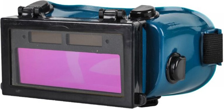 Schweißmaske mit LCD-Solarbatterie und automatischer Verdunkelung, Schutzbrille für Schweißer mit Band (grün)