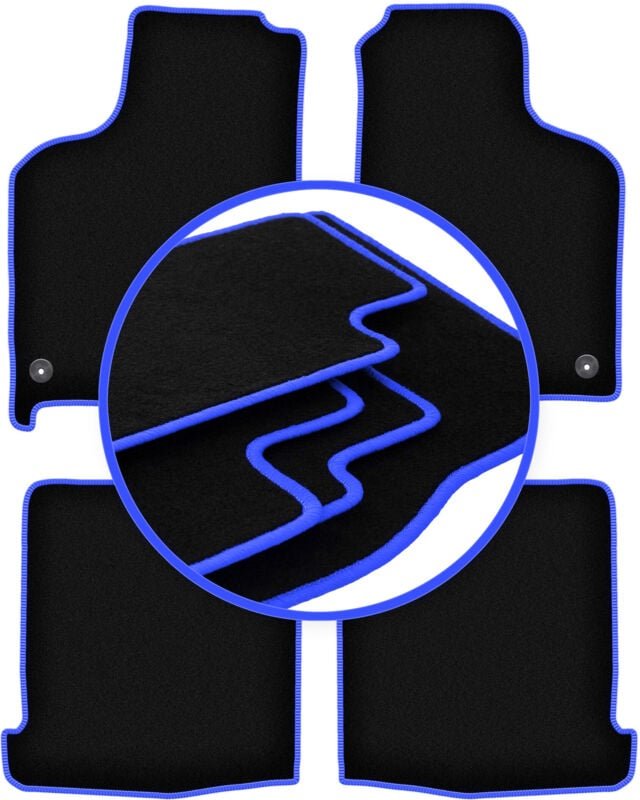 CARLUX-BLUE Autofußmatten für: Volkswagen Lupo 3L Fließheck (1997-2005)