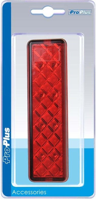 Ruckleuchte 1224v 2 funktionen 135x38mm led mit halter schwarz im blister