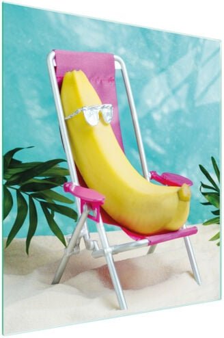 Glasschneidebrett 45x52 Banane