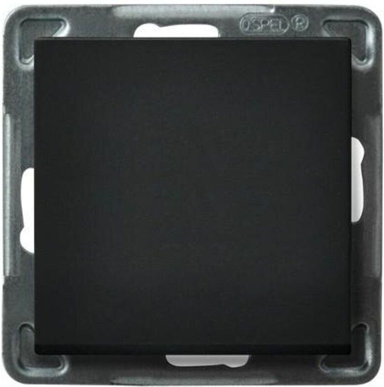 Einpoliger Schalter, schwarz metallic SONATA