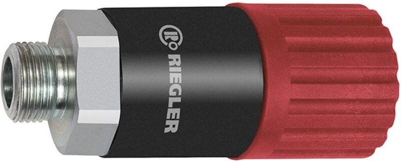 Dreh-Sicherheitskupplung nw 8, iso 6150 c, Stahl, g 1/2 ag - Riegler