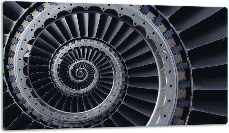 Glasschild Schneidebrett 52x30 Schwarz